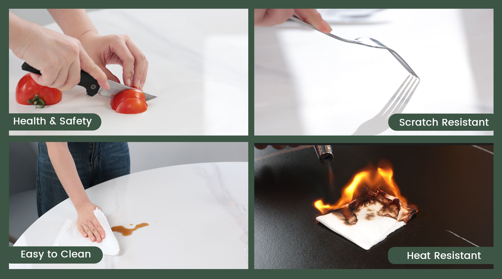 Durable Sintered Stone Tabletop