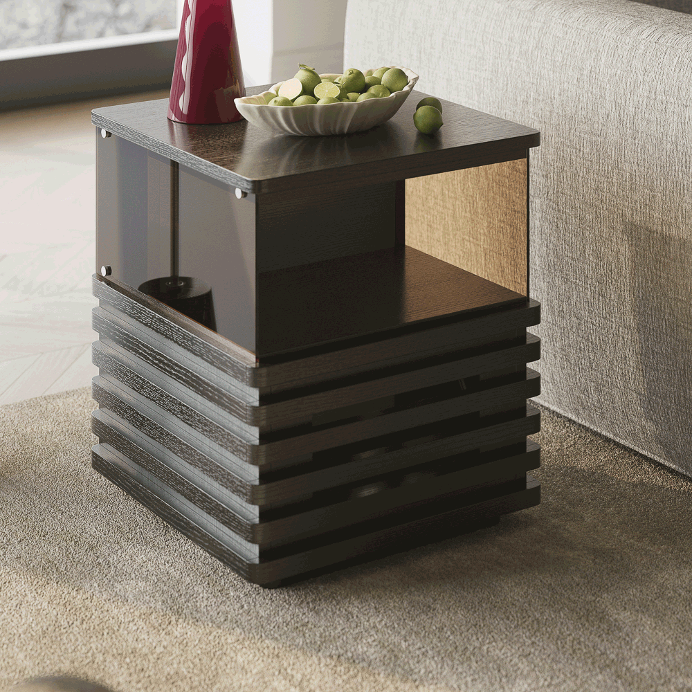 Wood Black End & Side Tables
