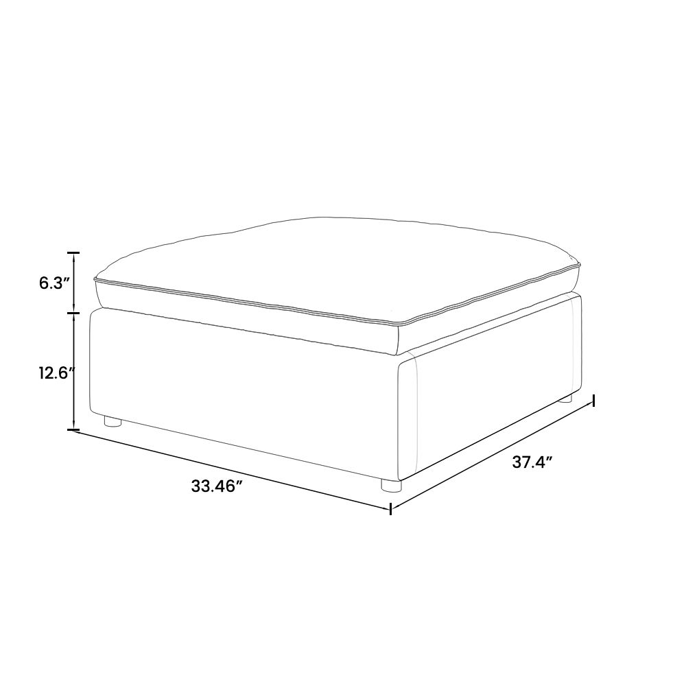 Gray Fabric Modular Sofas