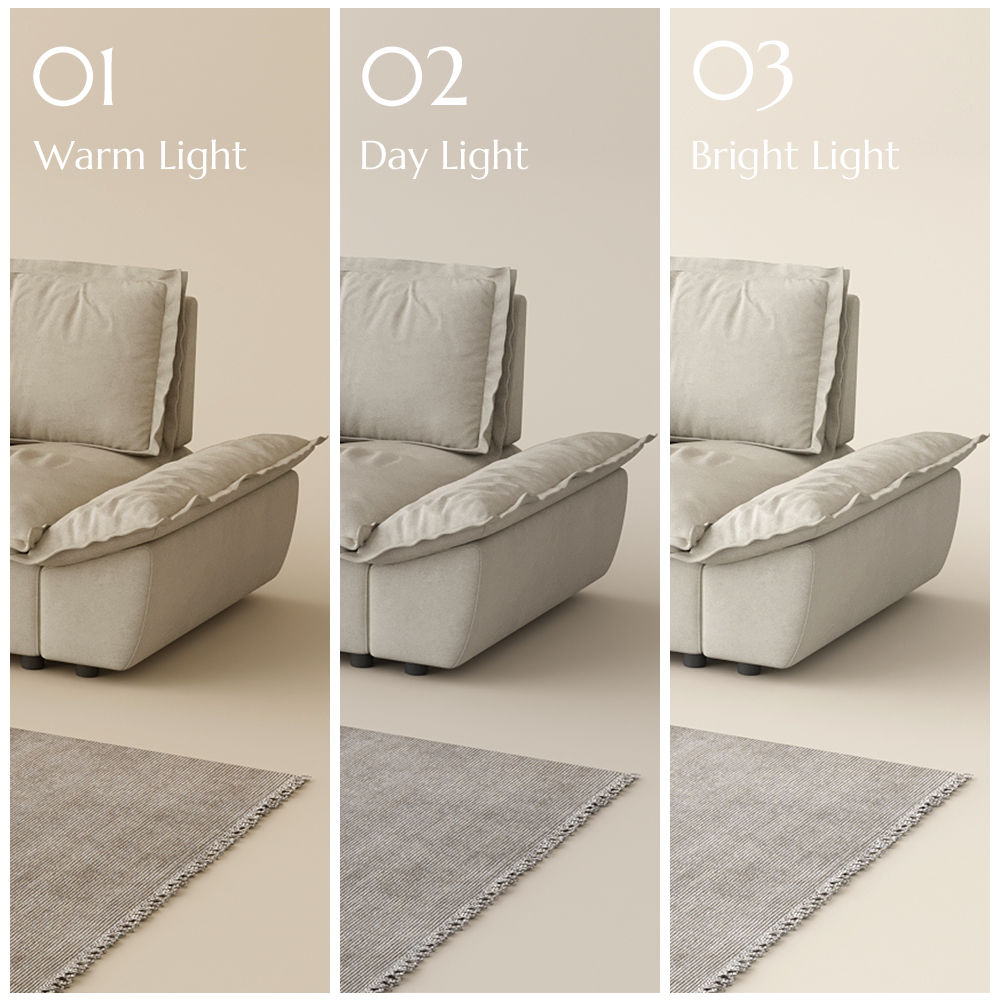 2-3 Seater Beige Suede Fabric Modular Sofas