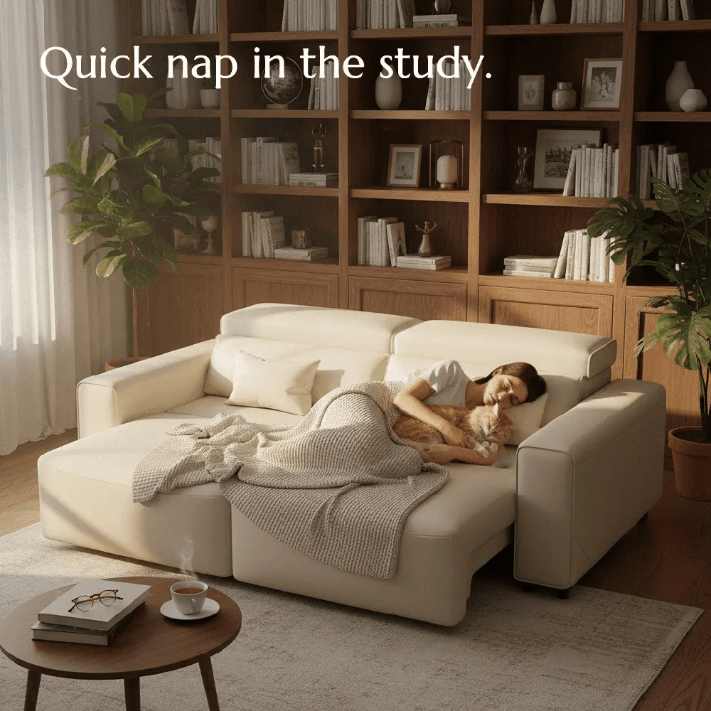 Sleeper Dark Green Eco-friendly Microfiber Leather Smart Furniture