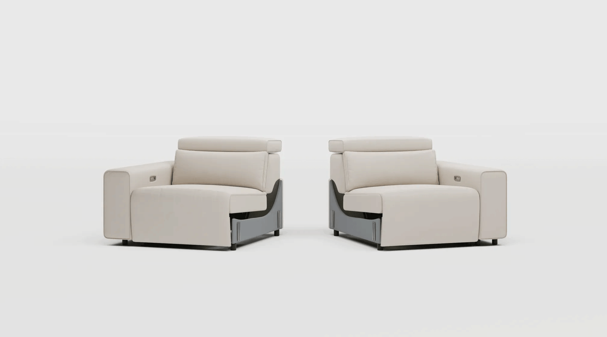Minimalist Power Recliner Sofa