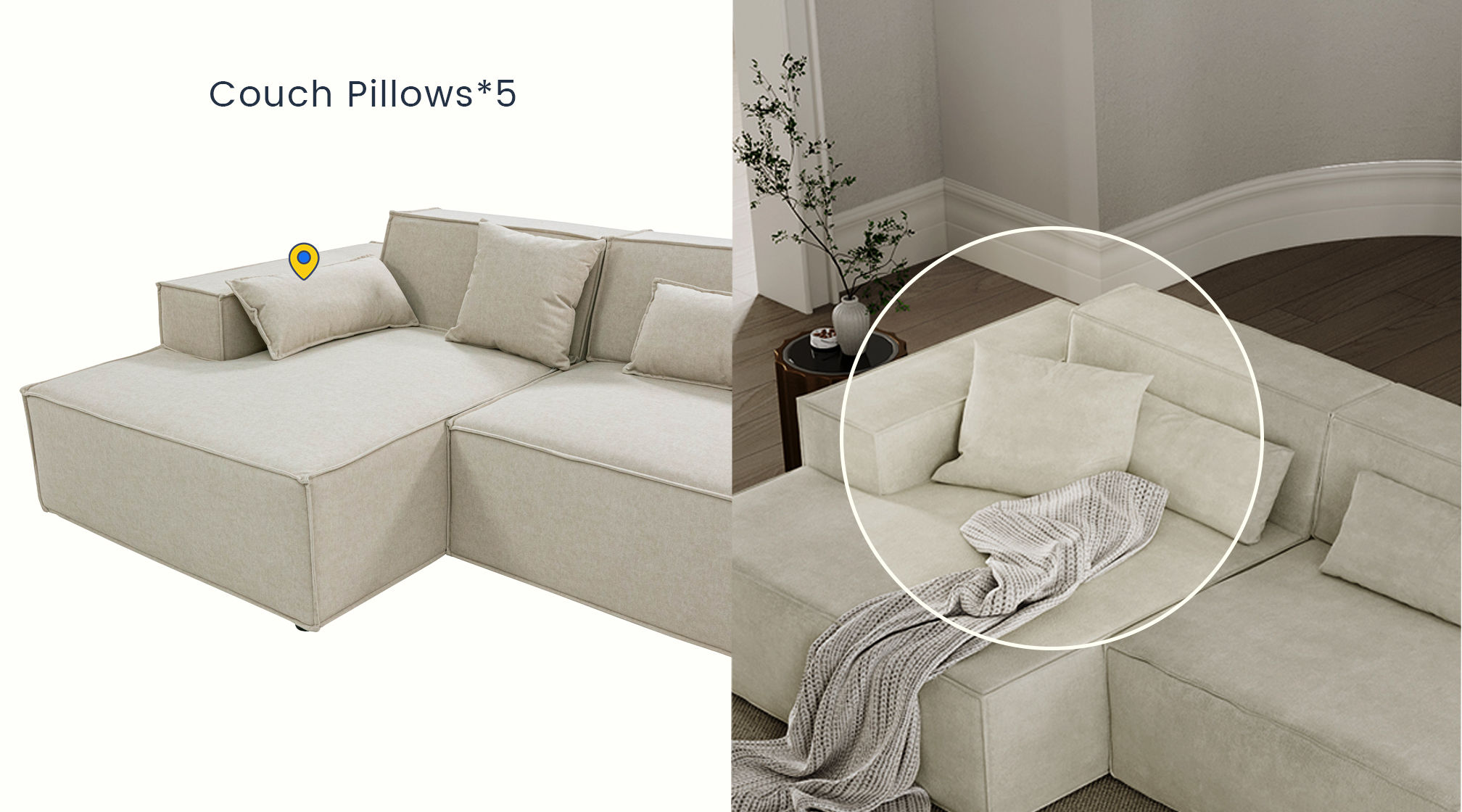 Extra 5 Couch Pillow