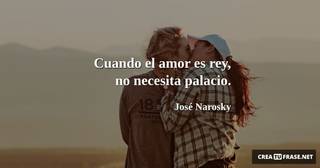 Cuando el amor es rey, no necesita palacio.