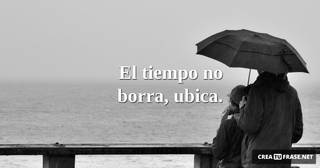 El tiempo no borra, ubica.
