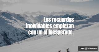 Los recuerdos inolvidables empiezan con un sí inesperado.