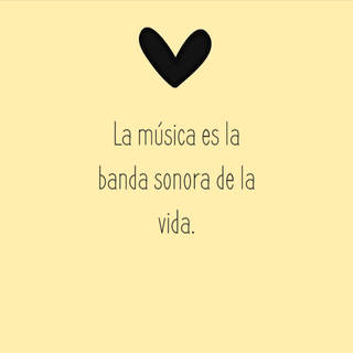 La música es la banda sonora de la vida.