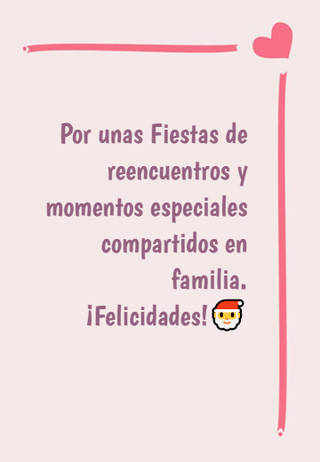 Por unas Fiestas de reencuentros y momentos especiales compartidos en familia. ¡Felicidades!?