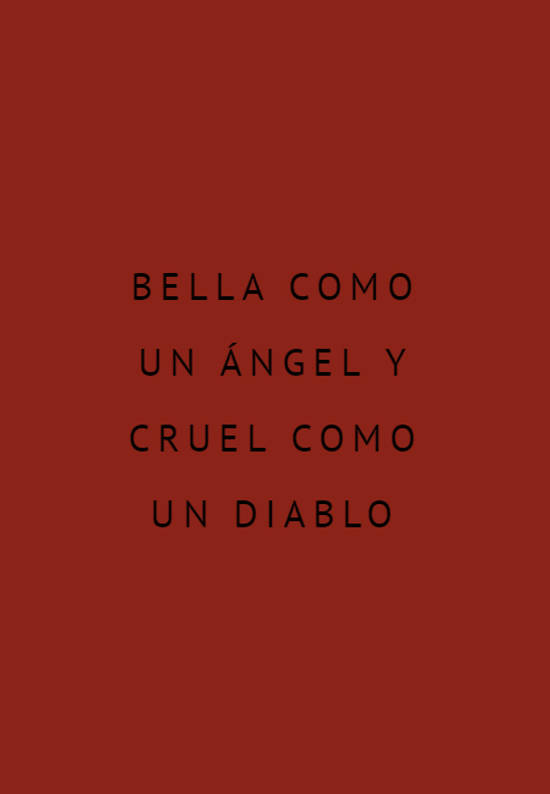 Crea Tu Frase – Bella como un ángel y cruel como un diablo (1 Imágenes)