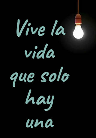 Vive la vida que solo hay una