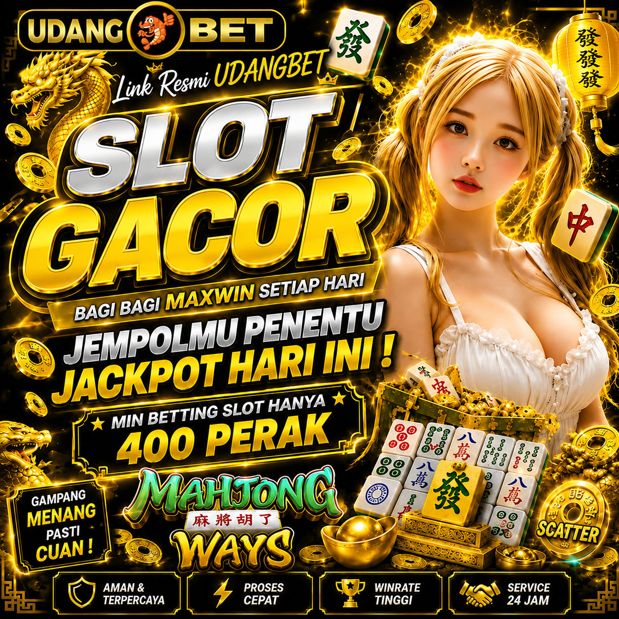 UDANGBET: Daftar Situs Demo Slot Online Hari Ini Terpercaya & Jagonya Gacor Jackpot Terbesar