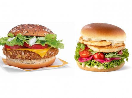 Vegetariánská nabídka KFC a McDonald&#039;s