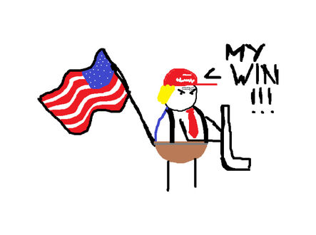 Karikatura prezidenta Trumpa