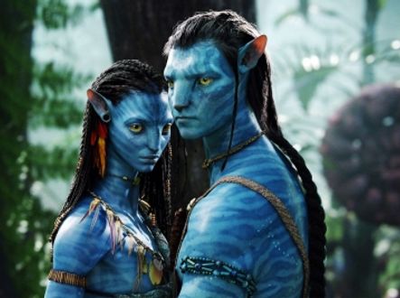Hlavní postavy filmu Avatar.