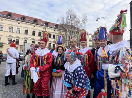 Masopustní jarmark v Chrudimi.