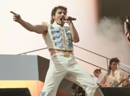 Benson Boone na hudebním festivale Coachella v Kalifornii