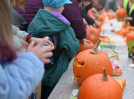 Halloween v Centrálním parku na Severní Terase v Ústí nad Labem