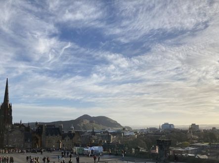 Výhled na Edinburgh