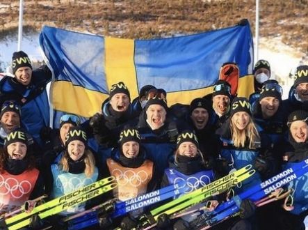 Švédská ženská biatloová štafeta