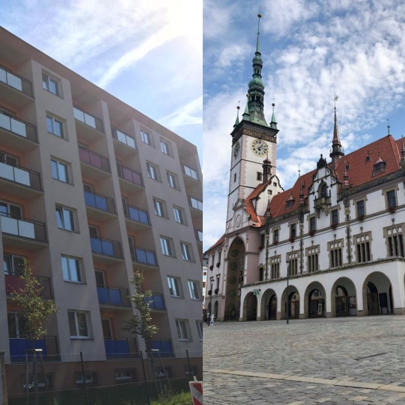 Horní náměstí a kolej v Chválkovicích