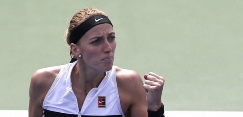 Oslavující Petra Kvitová