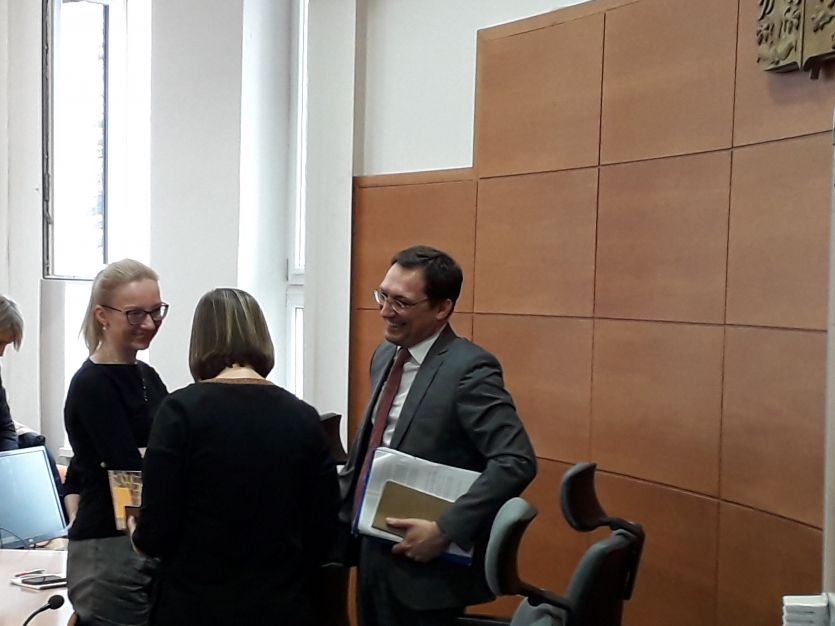 Francouzský velvyslanec Alexis Dutertre po přednášce na PF UP