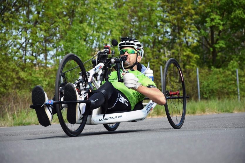 Handbiker Pavel Kovář už závodil na Světovém poháru v Belgii, teď sní o paralympiádě