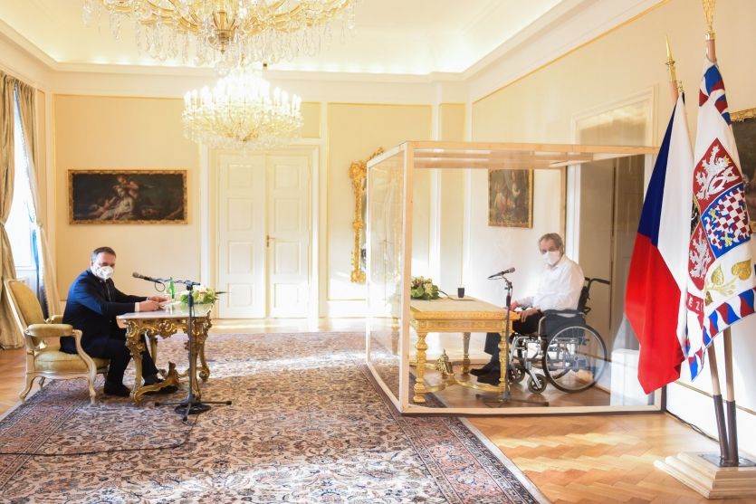 Setkání Mariana Jurečky a Miloše Zemana v Lánech