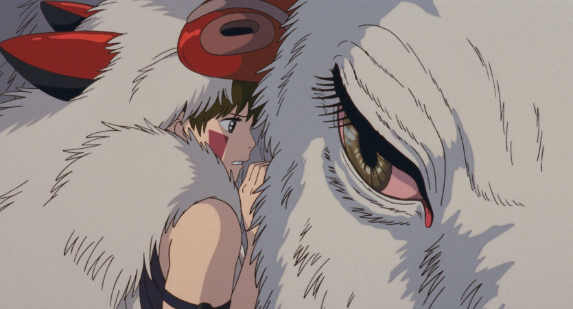 Princezna Mononoke a vlk Moro