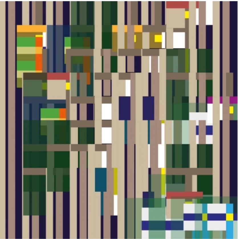 Metastructureal_5Pt, Digital print on canvas, 2019