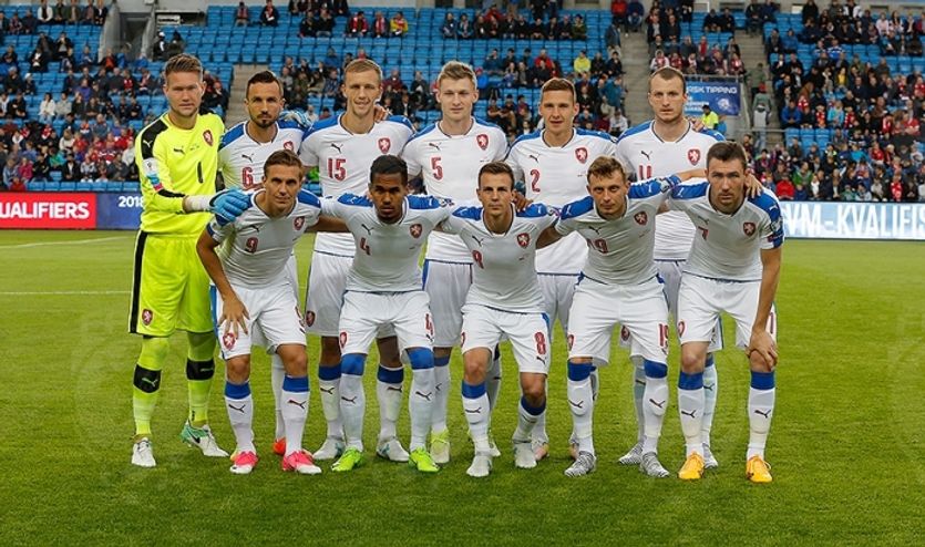 A tým české fotbalové reprezentace.