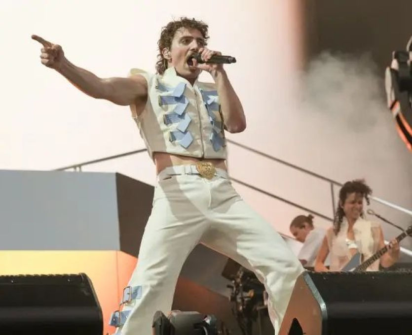 Benson Boone na hudebním festivale Coachella v Kalifornii