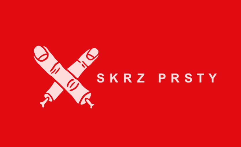 logo festivalu Skrz prsty