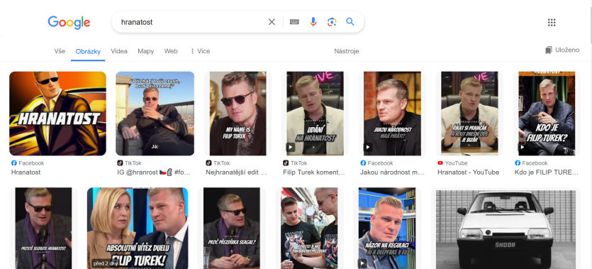 Obrázková definice hrantosti dle Googlu. Turek má zkrátka dobré SEO