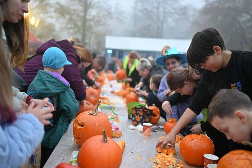 Halloween v Centrálním parku na Severní Terase v Ústí nad Labem