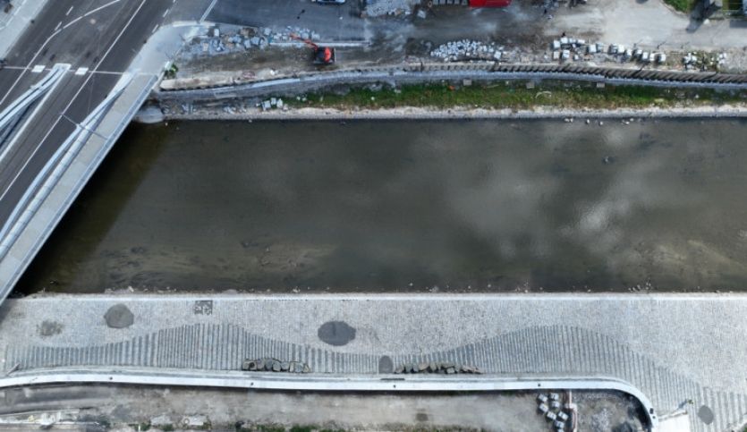 Olomoucká náplavka. Protipovodňové opatření, ale i budoucí kulturní místo, jen ne pro cyklisty