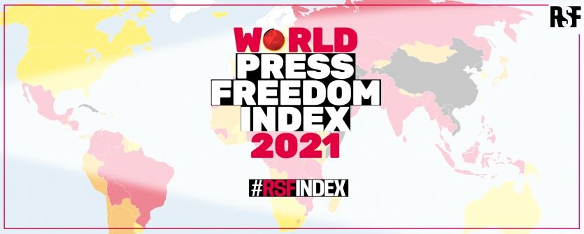 Světový index svobody médií pro rok 2021 vydávají Reportéři bez hranic