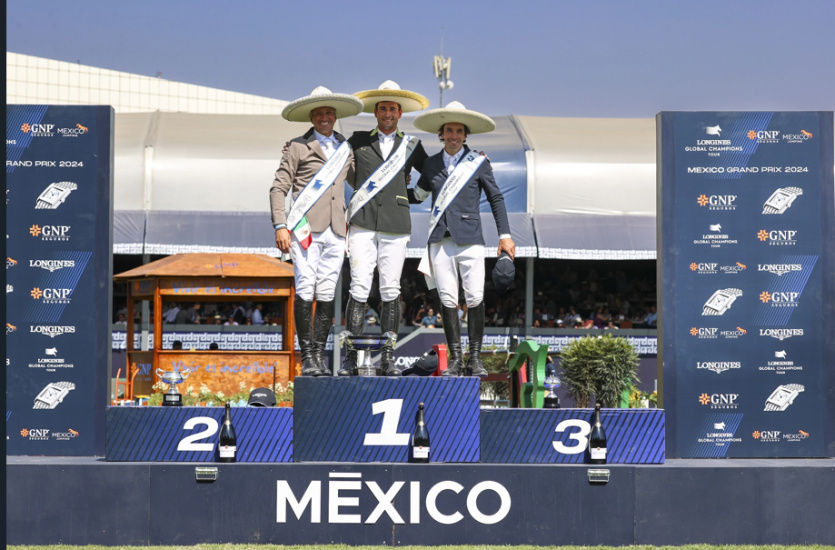 Pódium GP v Mexiku