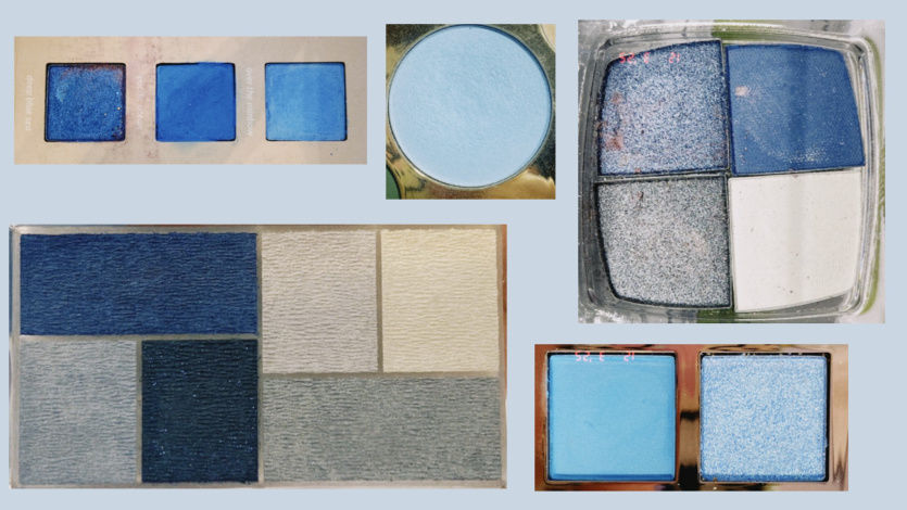 Paleta modrých stínů