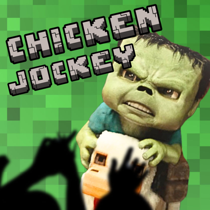 Jack Black příchod zombíka a jeho slepice oznámí zvoláním fráze „CHICKEN JOCKEY!“ ve stejné chvíli se k němu přidá i celé publikum.