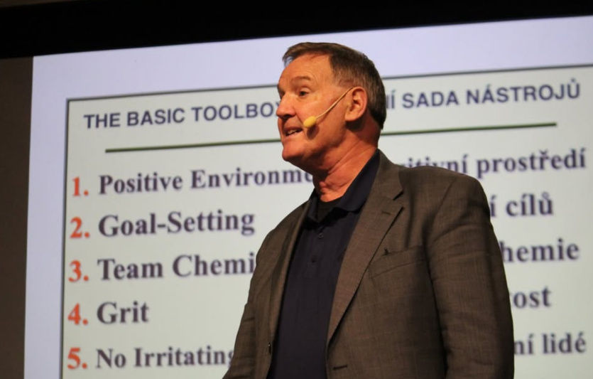 David Scott na konferenci sportovní psychologie v praxi