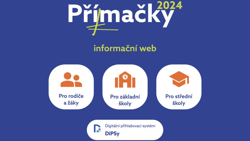 Webová stránka elektronických přihlášek na SŠ