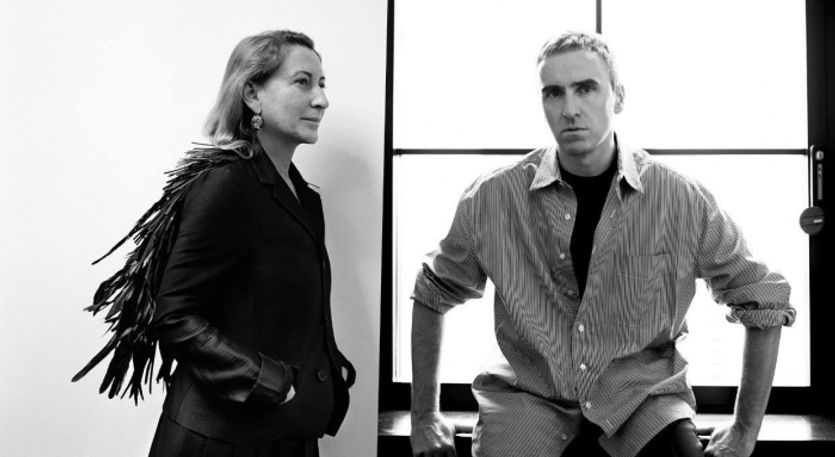 Miuccia Prada a Raf Simons