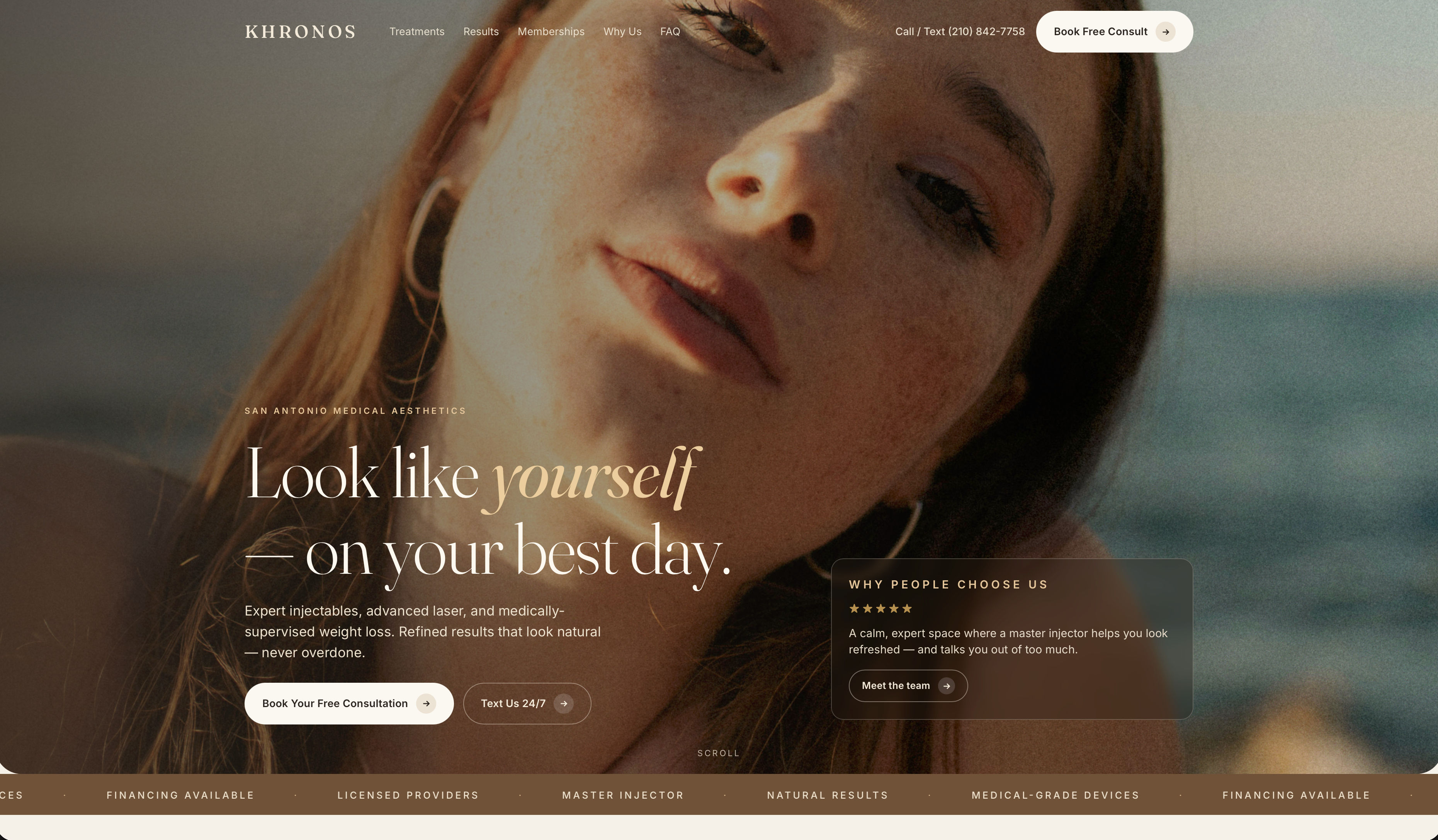 After — Primo Motif med-spa website redesign