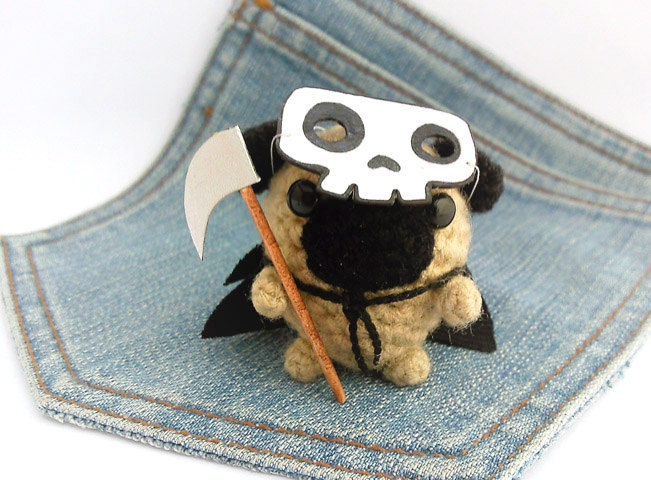 Death Reaper Pug by Owlystore