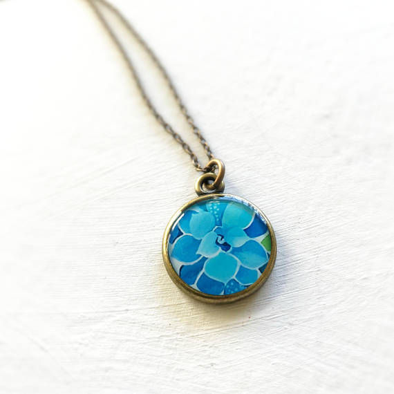 Succulent Necklace by Seedandsky