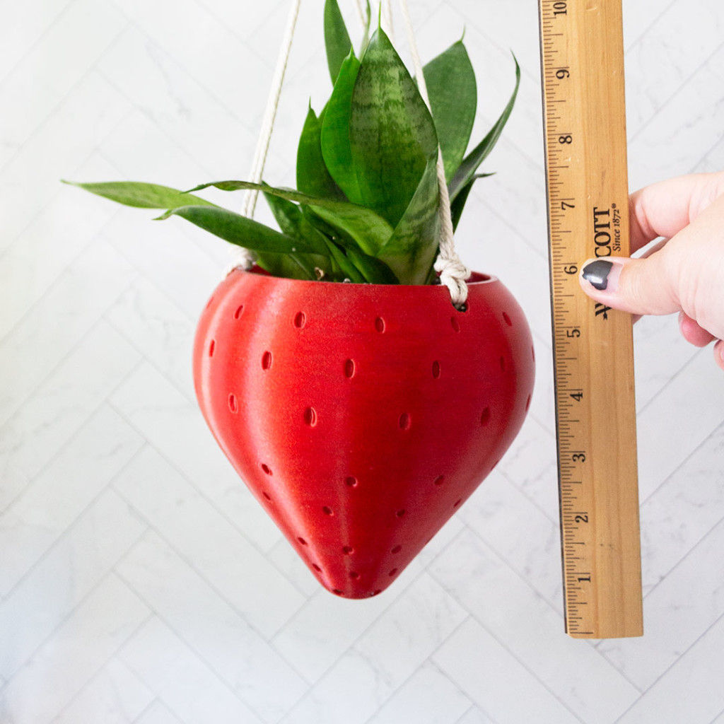 Strawberry Decor Hanging Strawberry Planter Printapot