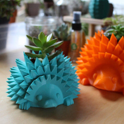 Baby Hedgehog Pot for Succulent or Cactus, Perfect for 1.5" Pot ~ Hedgehog Planter, Cactus Pot, Succulent Pot