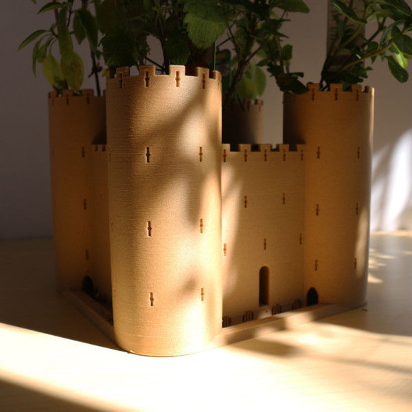 Castle Planter, Large Fortress Planter, Succulent Planter, Cactus Planter, Large Planter Pot, Desk Planter, Cactus Planter, Tabletop Planter