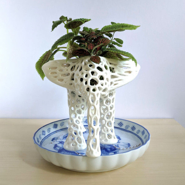 Large Elephant Planter Kokedama, Elephant Statue, Succulent Planter, Self-Watering Planter, Terrarium Planter